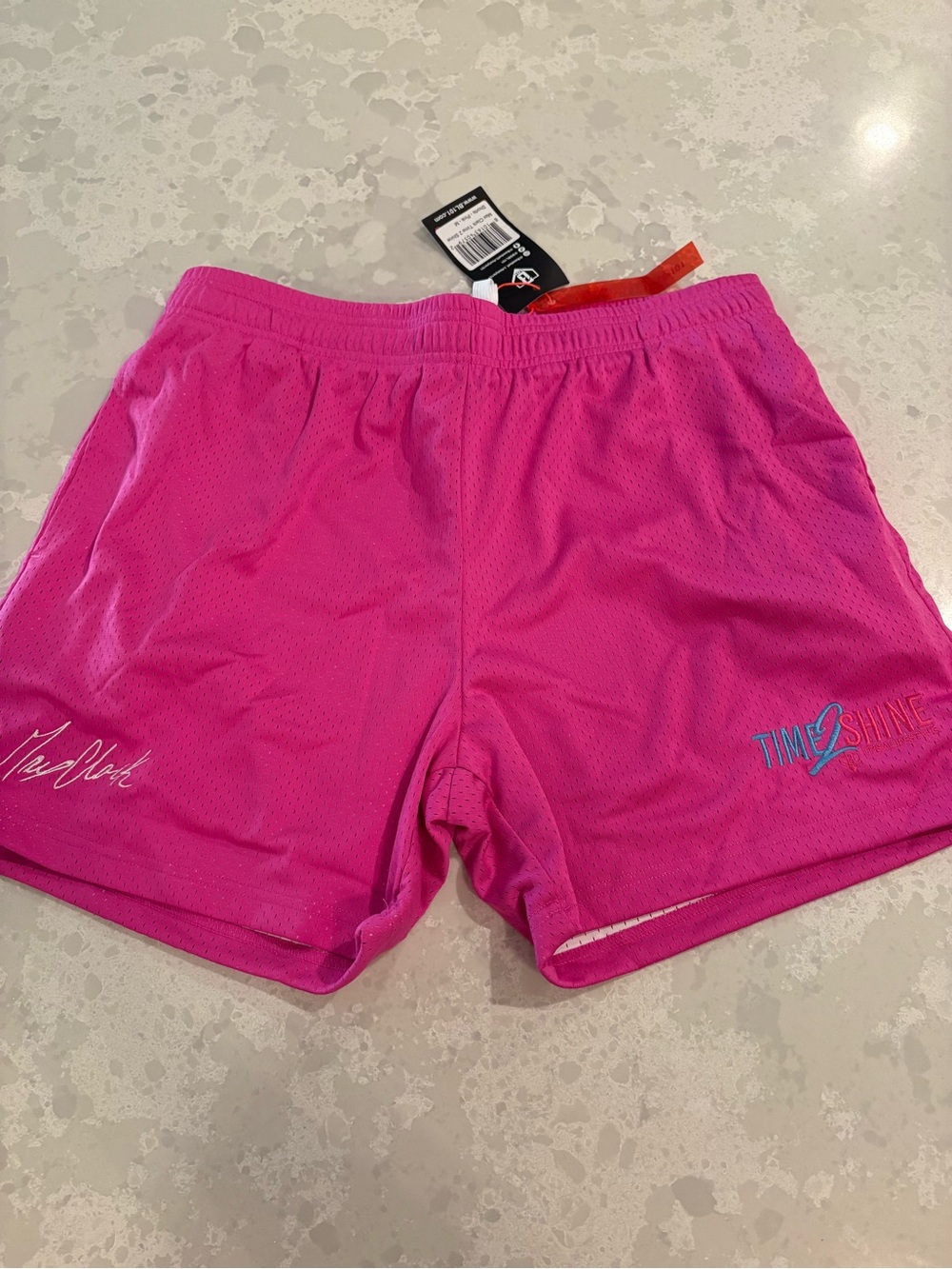 Baseball Lifestyle 101 Max Clark Time 2 Shine Mesh Shorts, Adult Medium, NWT